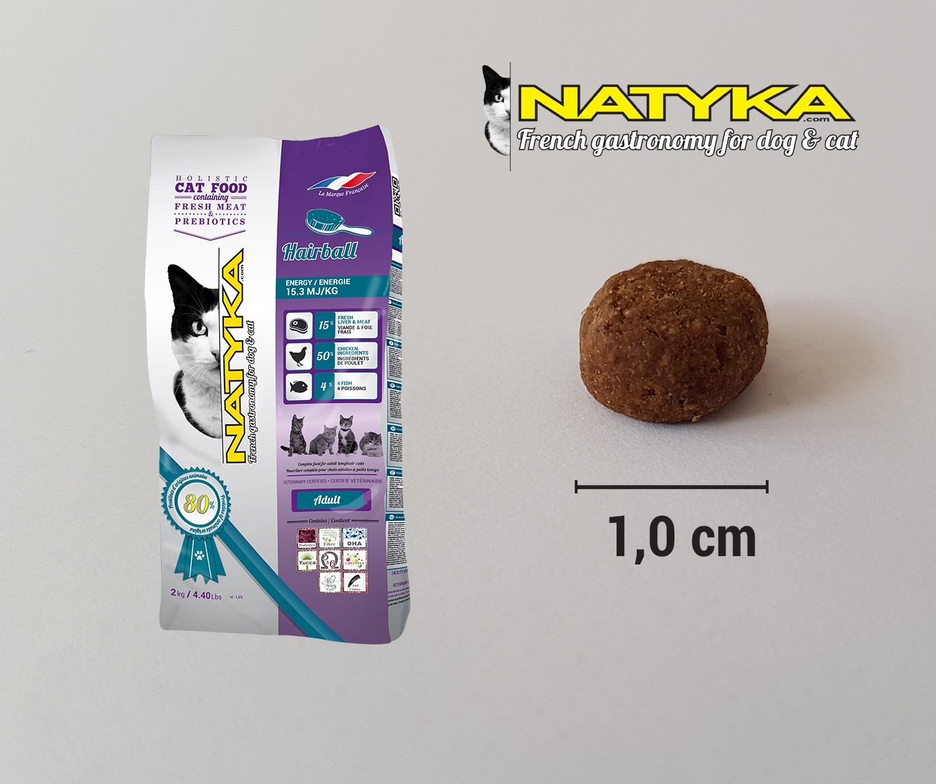 Chat hair ball croquette