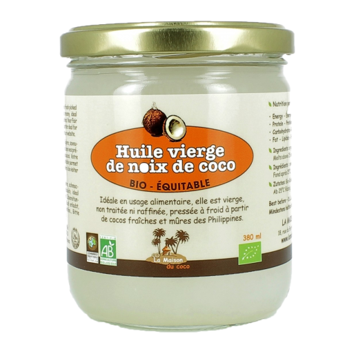 Huile vierge de coco bio equitable